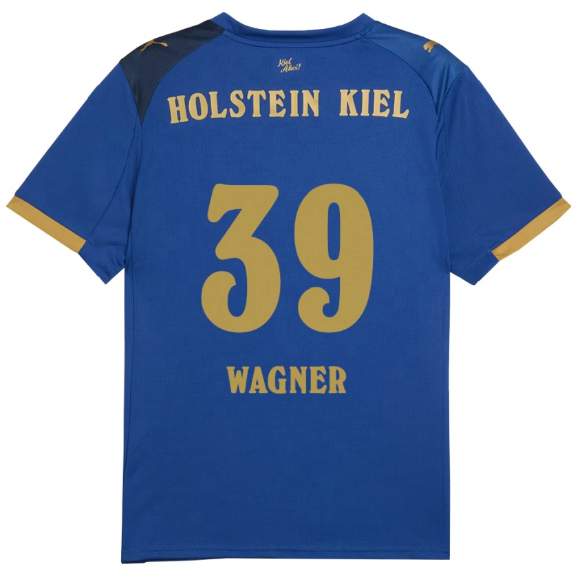 Danxen Kinder Robert Wagner #39 Blau Gold Heimtrikot Trikot 2025/26 T-Shirt