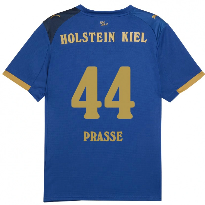 Danxen Kinder Luca Prasse #44 Blau Gold Heimtrikot Trikot 2025/26 T-Shirt