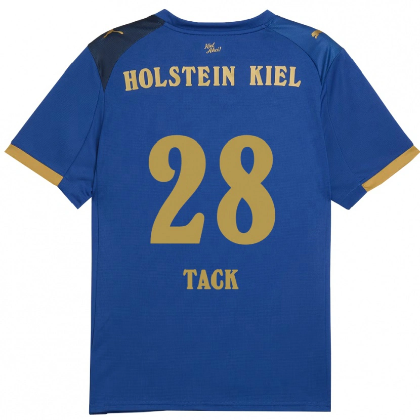 Danxen Kinder Kian Tack #28 Blau Gold Heimtrikot Trikot 2025/26 T-Shirt