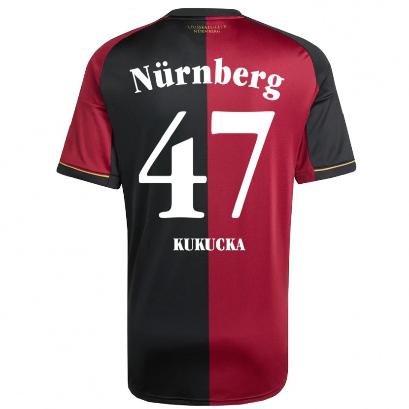 Danxen Kinder Michal Kukucka #47 Burgunder Schwarz Heimtrikot Trikot 2025/26 T-Shirt