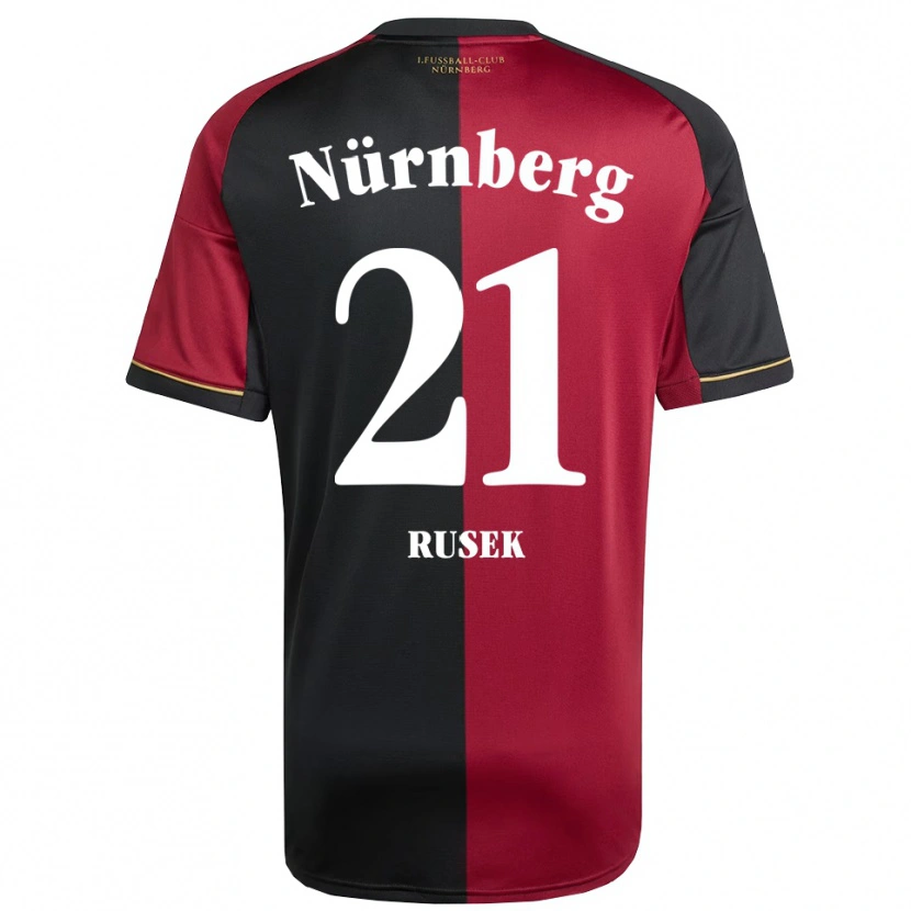 Danxen Kinder Larissa Rusek #21 Burgunder Schwarz Heimtrikot Trikot 2025/26 T-Shirt