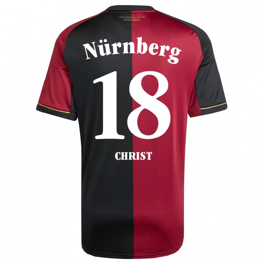 Danxen Kinder Maurice Christ #18 Burgunder Schwarz Heimtrikot Trikot 2025/26 T-Shirt