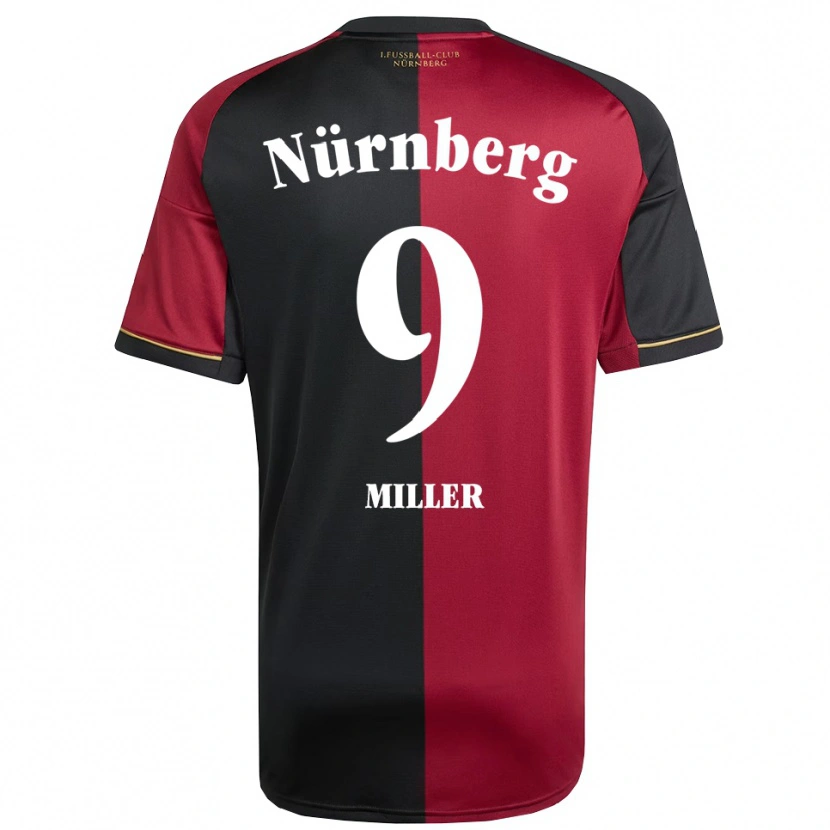 Danxen Kinder Laura Miller #9 Burgunder Schwarz Heimtrikot Trikot 2025/26 T-Shirt