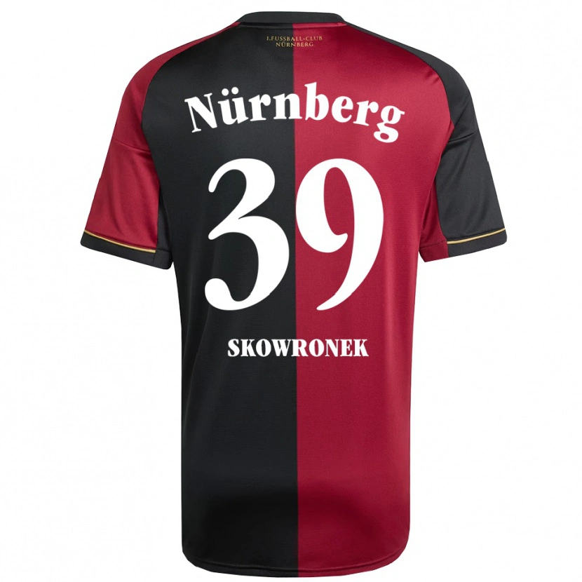 Danxen Kinder Joel Skowronek #39 Burgunder Schwarz Heimtrikot Trikot 2025/26 T-Shirt