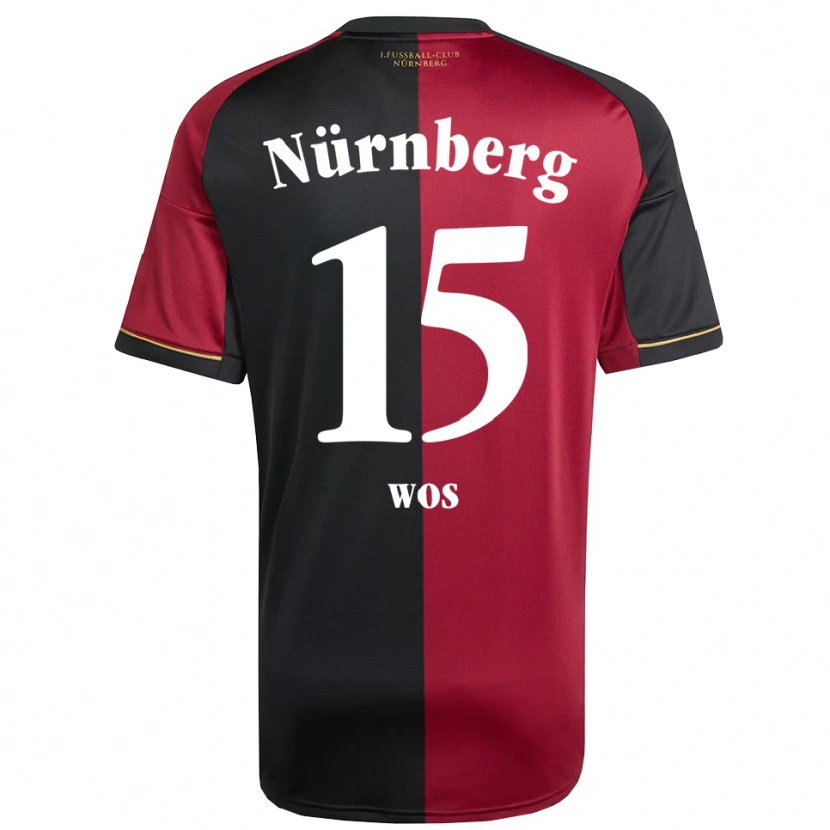 Danxen Kinder Oliwia Wos #15 Burgunder Schwarz Heimtrikot Trikot 2025/26 T-Shirt