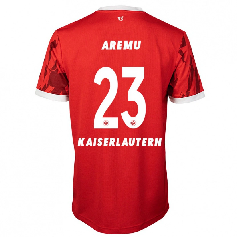 Danxen Kinder Afeez Aremu #23 Rot Weiß Heimtrikot Trikot 2025/26 T-Shirt