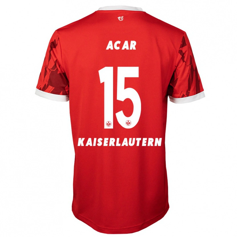 Danxen Kinder Samet Acar #15 Rot Weiß Heimtrikot Trikot 2025/26 T-Shirt