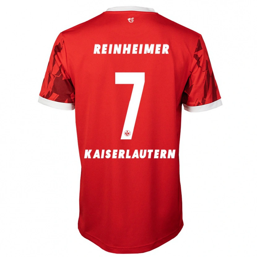 Danxen Kinder Ben Reinheimer #7 Rot Weiß Heimtrikot Trikot 2025/26 T-Shirt