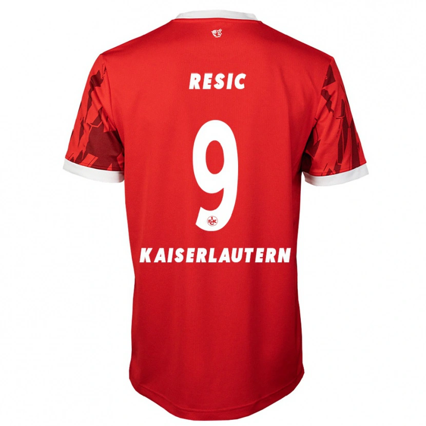 Danxen Kinder Dzenan Resic #9 Rot Weiß Heimtrikot Trikot 2025/26 T-Shirt