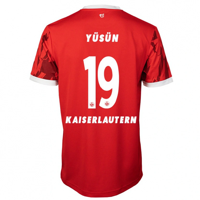 Danxen Kinder Marvin Yüsün #19 Rot Weiß Heimtrikot Trikot 2025/26 T-Shirt
