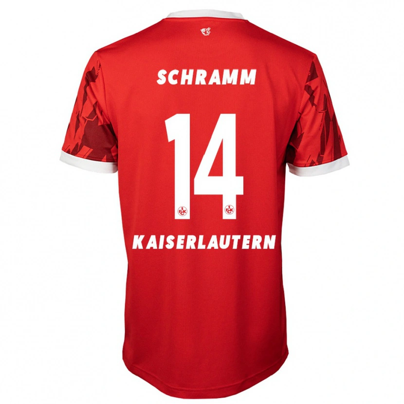 Danxen Kinder David Schramm #14 Rot Weiß Heimtrikot Trikot 2025/26 T-Shirt