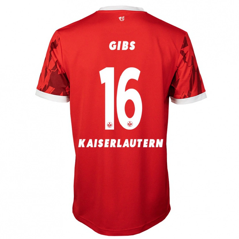 Danxen Kinder Owen Gibs #16 Rot Weiß Heimtrikot Trikot 2025/26 T-Shirt