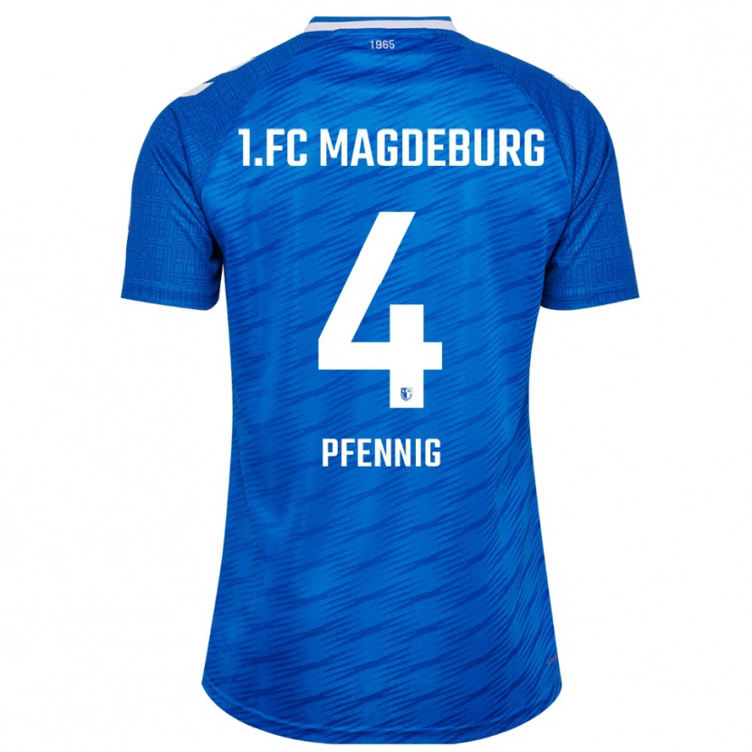 Danxen Kinder Julius Pfennig #4 Blau Weiß Heimtrikot Trikot 2025/26 T-Shirt