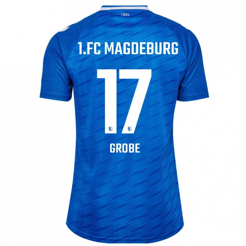 Danxen Kinder Theresa Grobe #17 Blau Weiß Heimtrikot Trikot 2025/26 T-Shirt