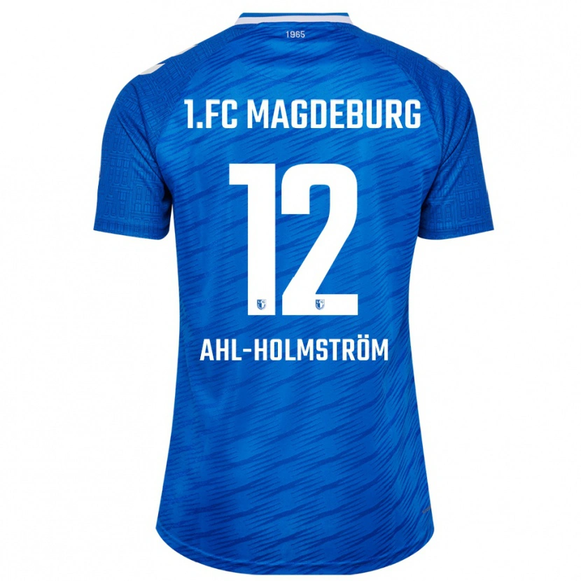 Danxen Kinder Alexander Ahl-Holmström #12 Blau Weiß Heimtrikot Trikot 2025/26 T-Shirt