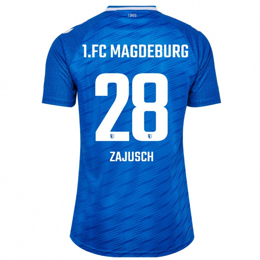 Danxen Kinder Marcel Zajusch #28 Blau Weiß Heimtrikot Trikot 2025/26 T-Shirt