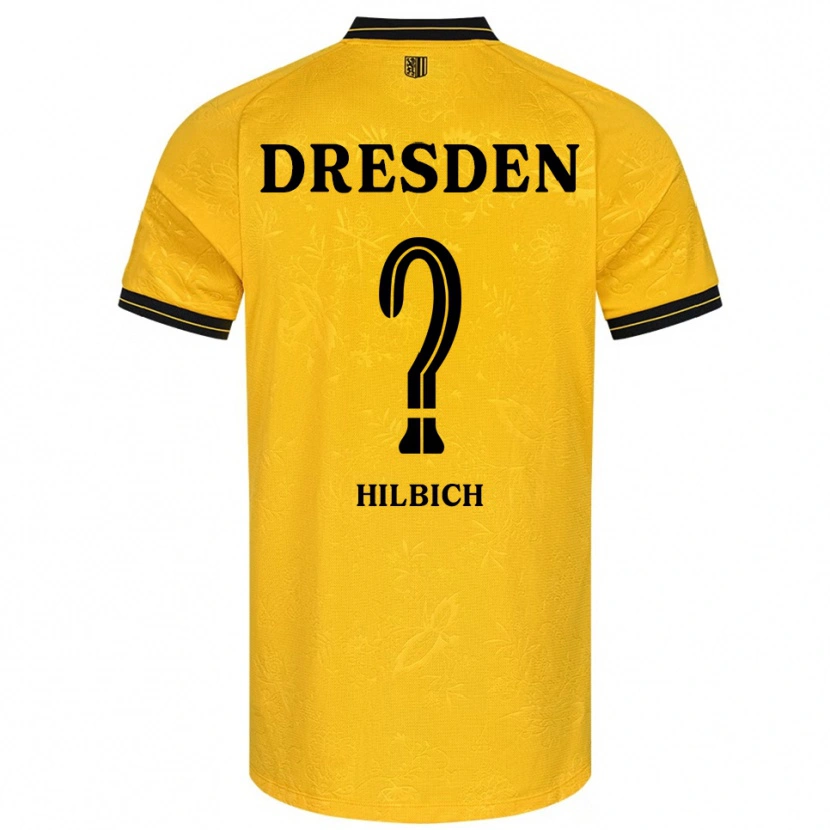 Danxen Kinder Amelie Hilbich #0 Gelb Schwarz Heimtrikot Trikot 2025/26 T-Shirt