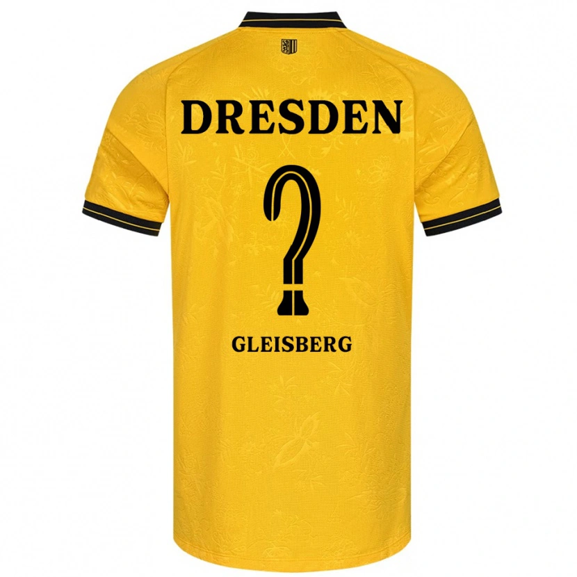 Danxen Kinder Anne-Sophie Gleisberg #0 Gelb Schwarz Heimtrikot Trikot 2025/26 T-Shirt
