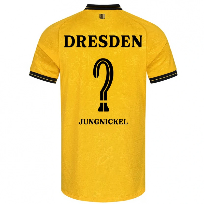Danxen Kinder Lars Jungnickel #0 Gelb Schwarz Heimtrikot Trikot 2025/26 T-Shirt
