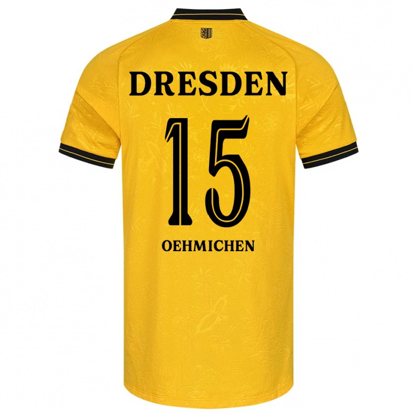 Danxen Kinder Julius Oehmichen #15 Gelb Schwarz Heimtrikot Trikot 2025/26 T-Shirt
