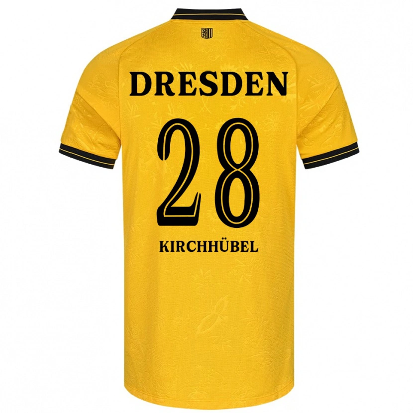 Danxen Kinder Willi Kirchhübel #28 Gelb Schwarz Heimtrikot Trikot 2025/26 T-Shirt