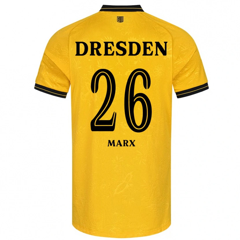 Danxen Kinder Jan-Hendrik Marx #26 Gelb Schwarz Heimtrikot Trikot 2025/26 T-Shirt