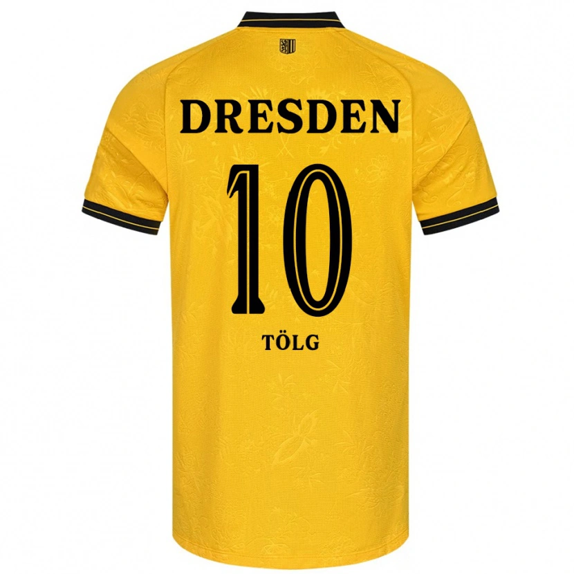 Danxen Kinder Cedric Tölg #10 Gelb Schwarz Heimtrikot Trikot 2025/26 T-Shirt