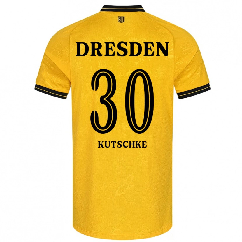 Danxen Kinder Stefan Kutschke #30 Gelb Schwarz Heimtrikot Trikot 2025/26 T-Shirt