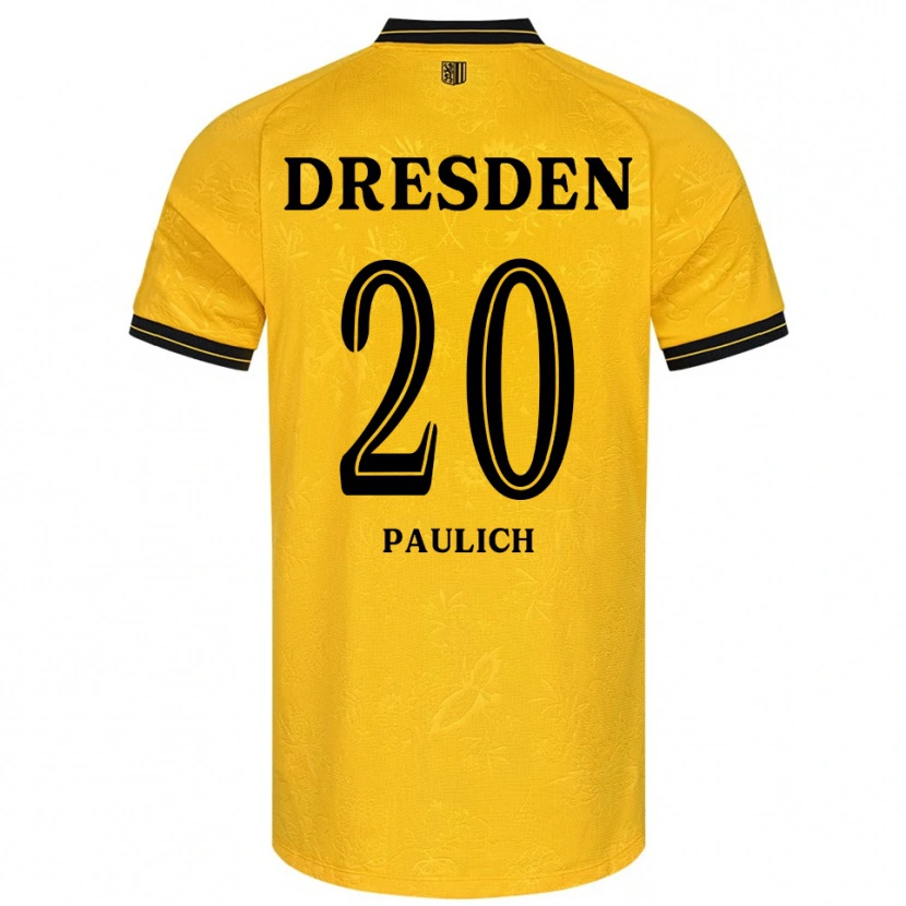 Danxen Kinder Mourice Paulich #20 Gelb Schwarz Heimtrikot Trikot 2025/26 T-Shirt