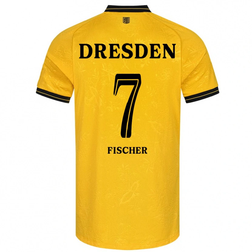 Danxen Kinder Marc Fischer #7 Gelb Schwarz Heimtrikot Trikot 2025/26 T-Shirt