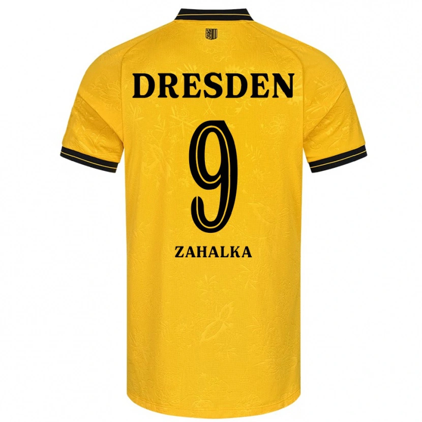 Danxen Kinder Filip Zahalka #9 Gelb Schwarz Heimtrikot Trikot 2025/26 T-Shirt