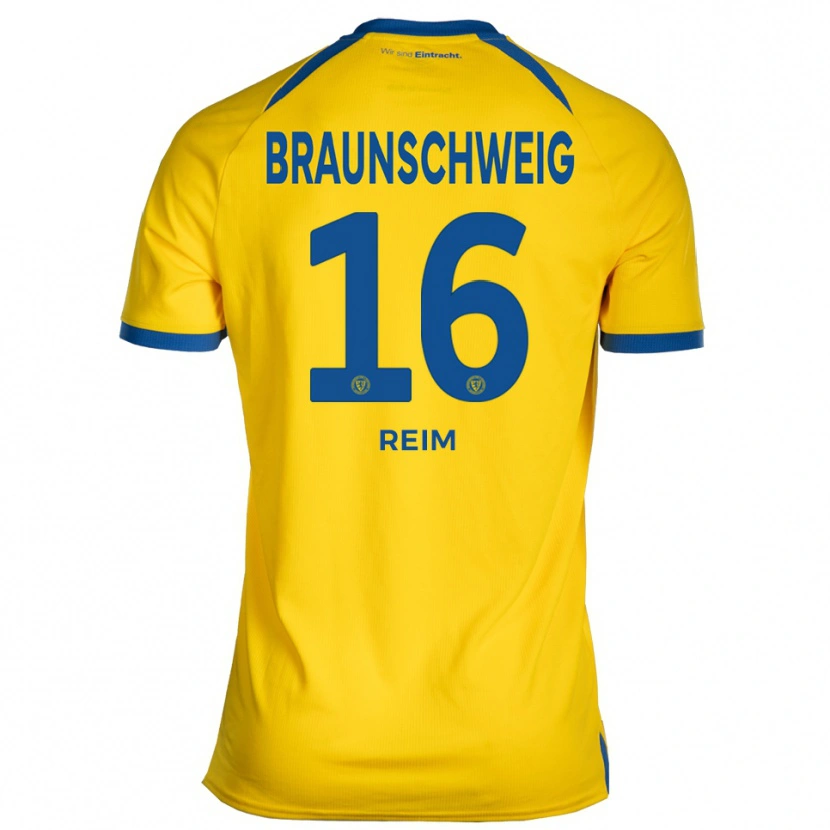 Danxen Kinder Marcel Reim #16 Gelb Blau Heimtrikot Trikot 2025/26 T-Shirt
