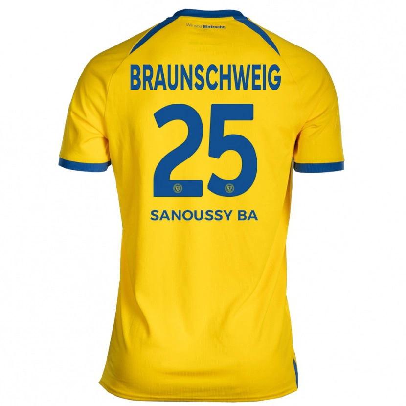 Danxen Kinder Sanoussy Ba #25 Gelb Blau Heimtrikot Trikot 2025/26 T-Shirt