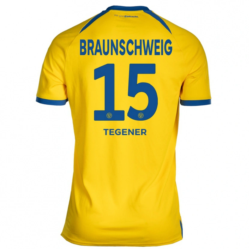 Danxen Kinder Onyekachi Tegener #15 Gelb Blau Heimtrikot Trikot 2025/26 T-Shirt