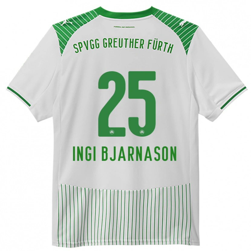 Danxen Kinder Brynjar Ingi Bjarnason #25 Weiß Grün Heimtrikot Trikot 2025/26 T-Shirt