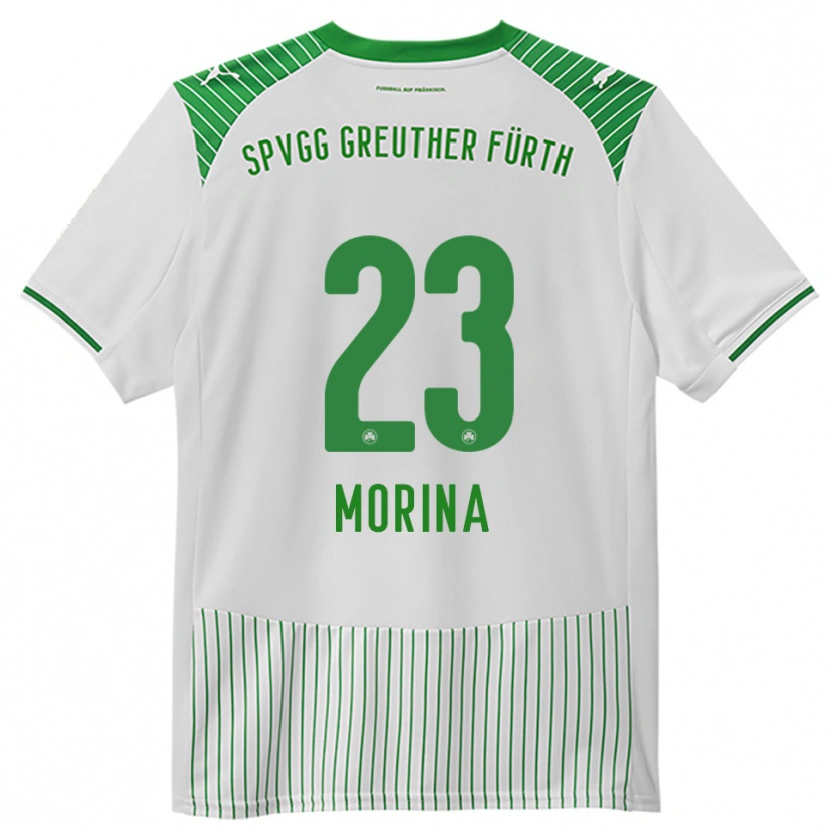 Danxen Kinder Dion Morina #23 Weiß Grün Heimtrikot Trikot 2025/26 T-Shirt