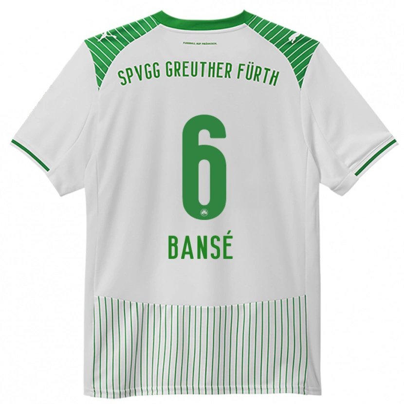 Danxen Kinder Sacha Bansé #6 Weiß Grün Heimtrikot Trikot 2025/26 T-Shirt