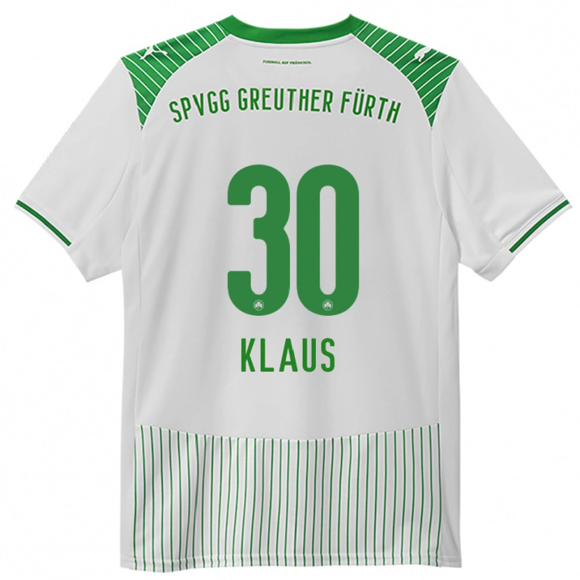 Danxen Kinder Felix Klaus #30 Weiß Grün Heimtrikot Trikot 2025/26 T-Shirt