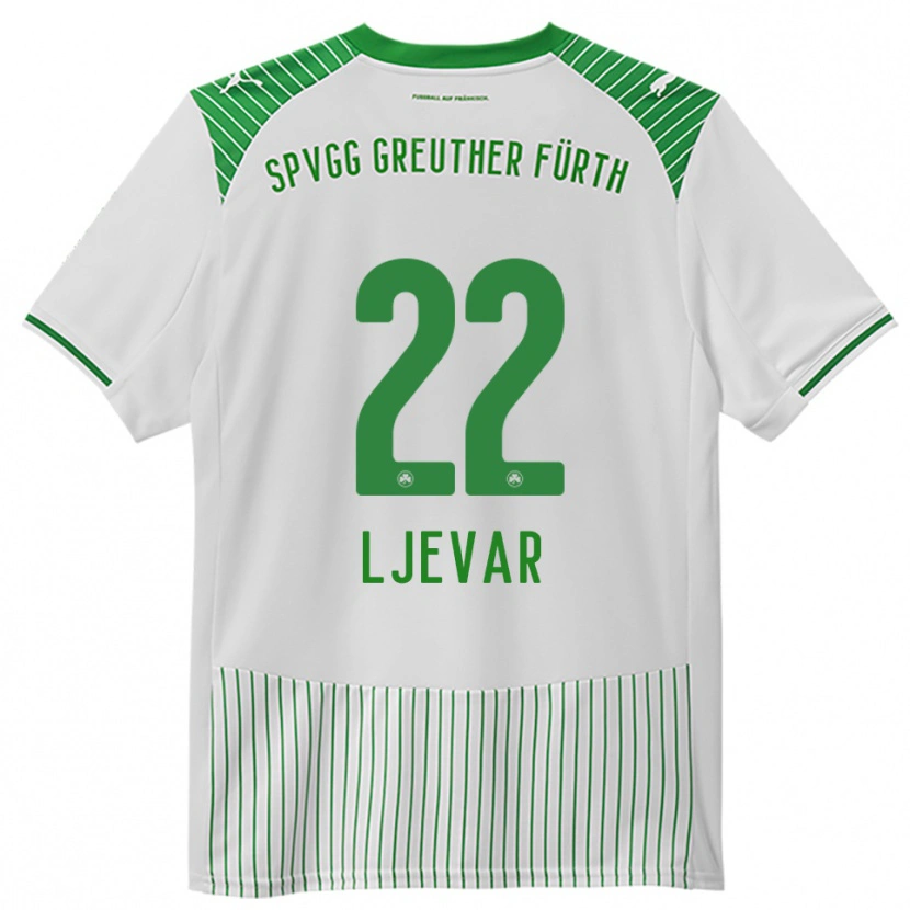 Danxen Kinder Nico Ljevar #22 Weiß Grün Heimtrikot Trikot 2025/26 T-Shirt
