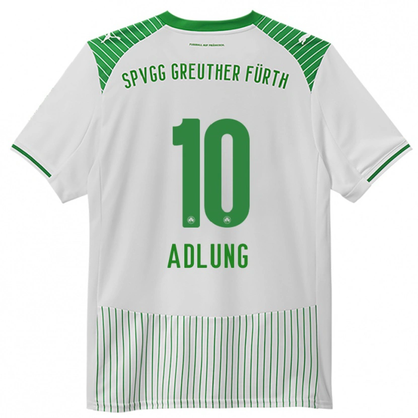 Danxen Kinder Daniel Adlung #10 Weiß Grün Heimtrikot Trikot 2025/26 T-Shirt