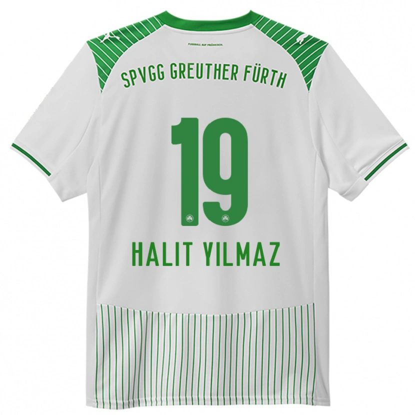 Danxen Kinder Halit Yılmaz #19 Weiß Grün Heimtrikot Trikot 2025/26 T-Shirt