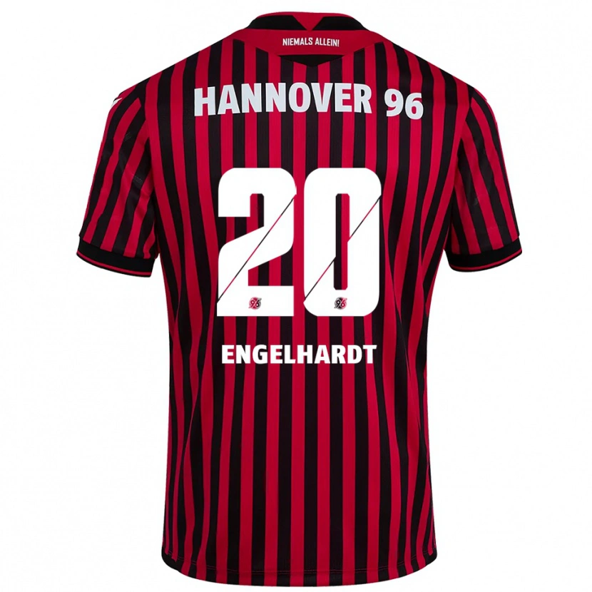 Danxen Kinder Saskia Engelhardt #20 Rot Schwarz Heimtrikot Trikot 2025/26 T-Shirt