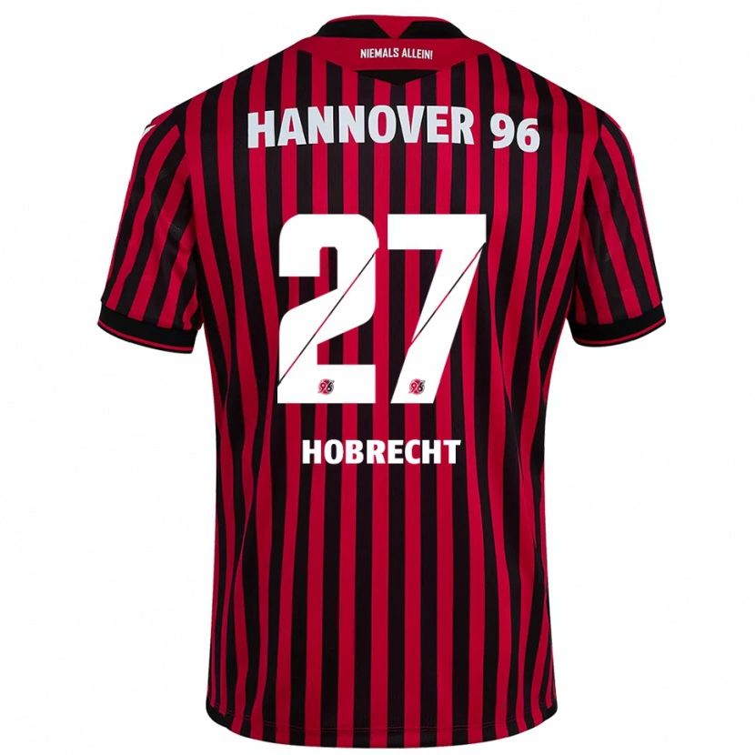 Danxen Kinder Tom Hobrecht #27 Rot Schwarz Heimtrikot Trikot 2025/26 T-Shirt