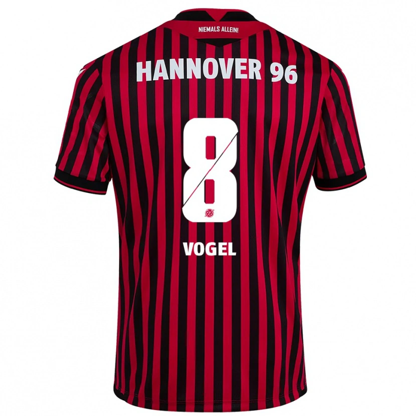 Danxen Kinder Alexander Vogel #8 Rot Schwarz Heimtrikot Trikot 2025/26 T-Shirt