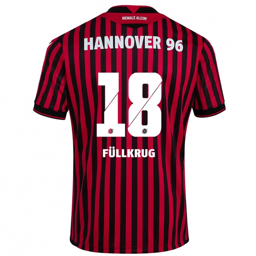 Danxen Kinder Anna-Lena Füllkrug #18 Rot Schwarz Heimtrikot Trikot 2025/26 T-Shirt
