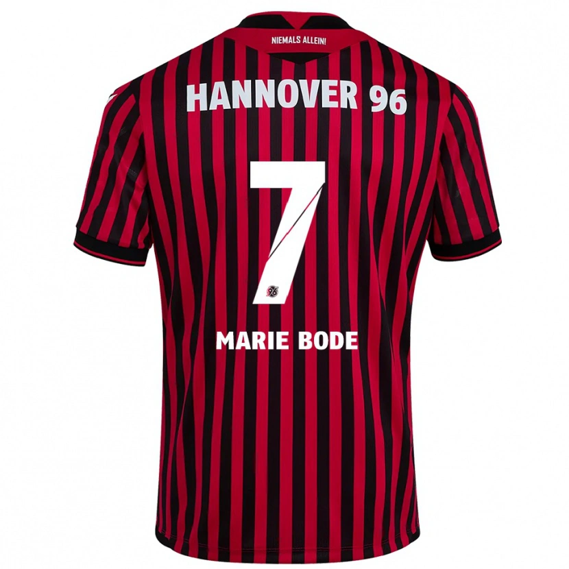 Danxen Kinder Bente Marie Bode #7 Rot Schwarz Heimtrikot Trikot 2025/26 T-Shirt
