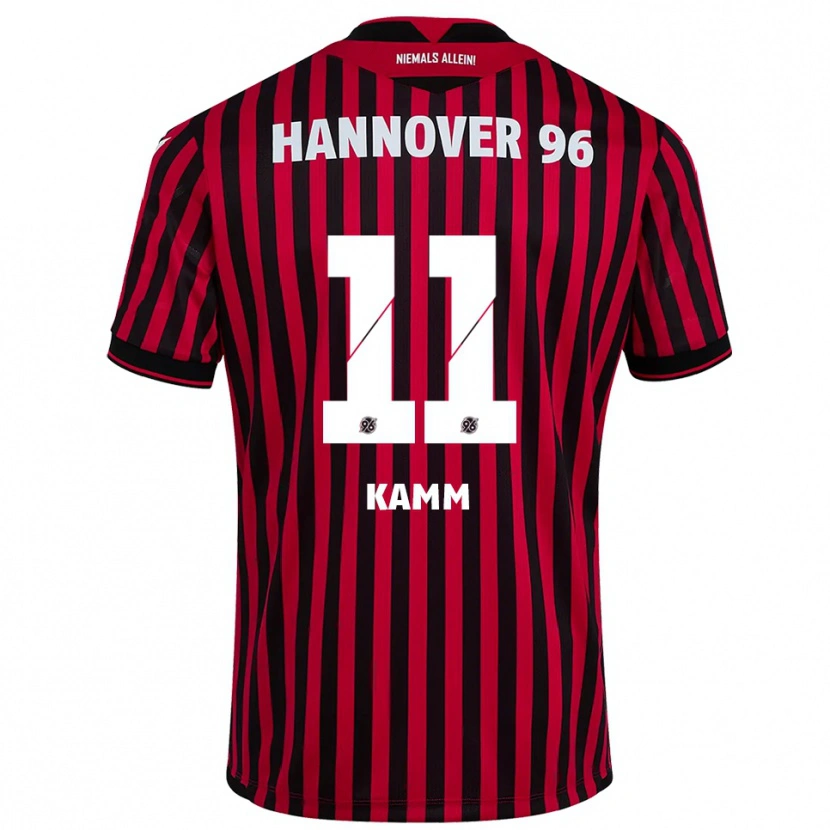 Danxen Kinder Jannis Kamm #11 Rot Schwarz Heimtrikot Trikot 2025/26 T-Shirt