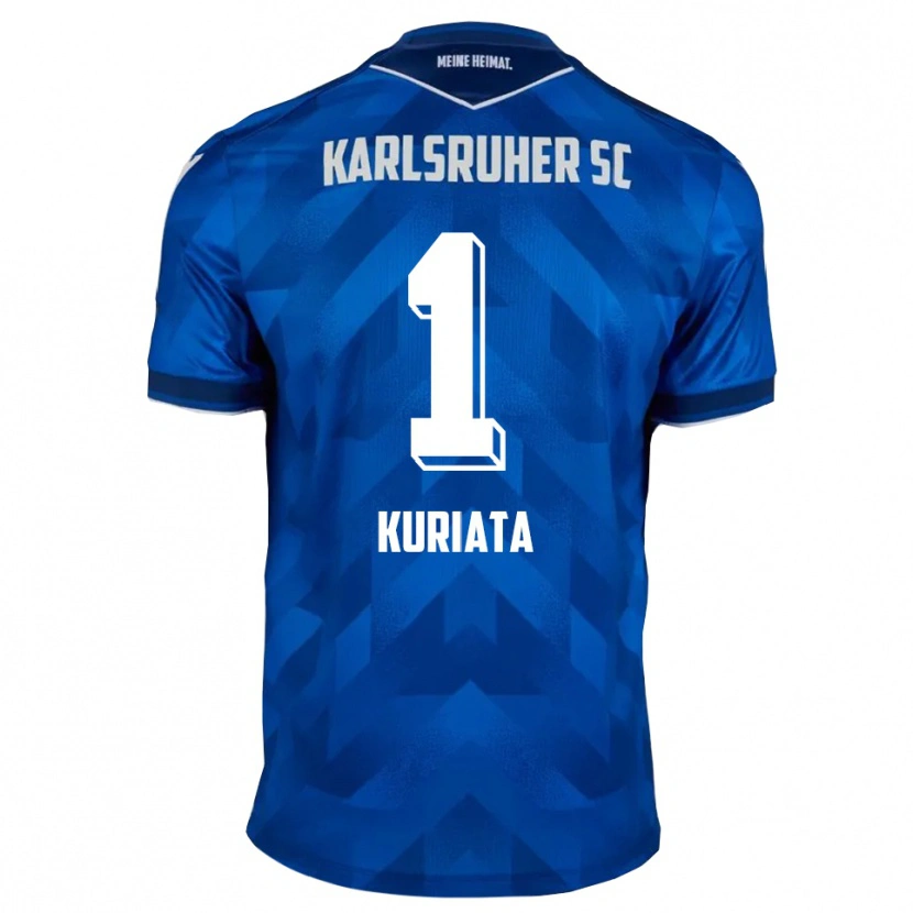 Danxen Kinder Malik Kuriata #1 Blau Weiß Heimtrikot Trikot 2025/26 T-Shirt