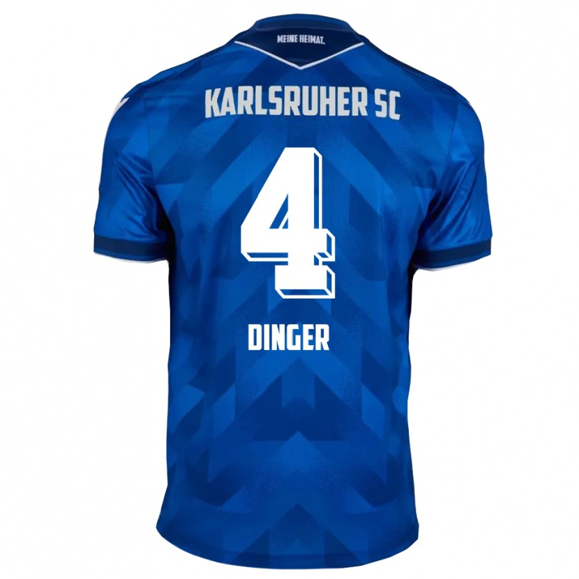 Danxen Kinder Marlon Dinger #4 Blau Weiß Heimtrikot Trikot 2025/26 T-Shirt