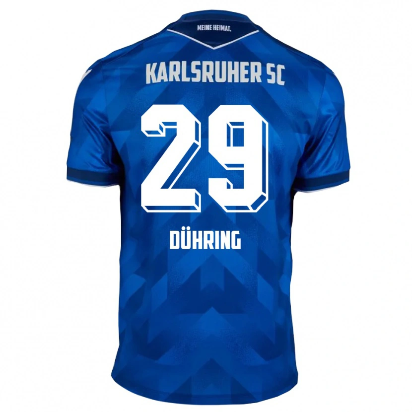 Danxen Kinder Niclas Dühring #29 Blau Weiß Heimtrikot Trikot 2025/26 T-Shirt